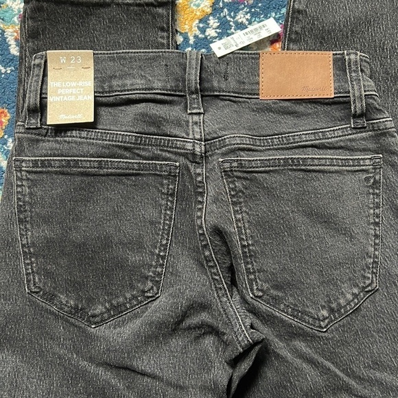 Madewell The Low-Rise Perfect Vintage Jean in Lunar Wash  NEW With Tags size 23 - Picture 8 of 12